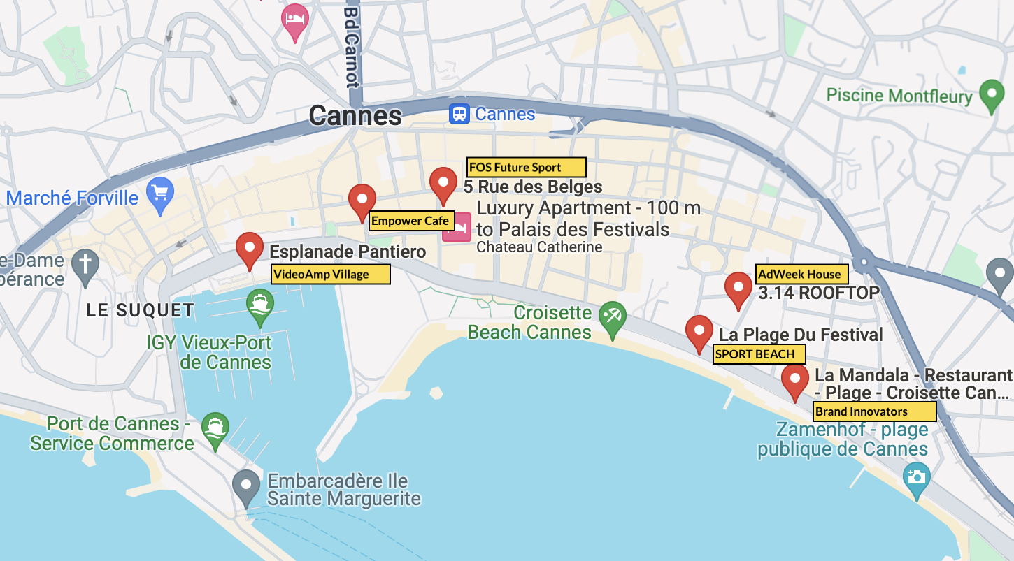 Cannes Map - HubSpot Email